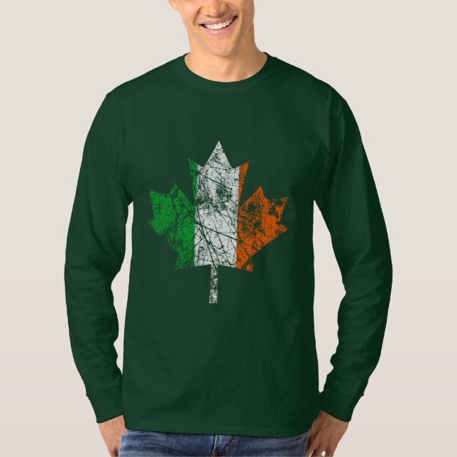 Camiseta Aniversário irlandês canadense 150 anos (Frente)