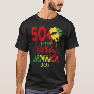 Camiseta Aniversário Jamaica Girl 30 50th Party Outfit Matc