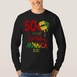 Camiseta Aniversário Jamaica Girl 30 50th Party Outfit Matc