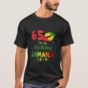 Camiseta Aniversário Jamaica Girl 65th Birthday 2024 Jamaic