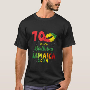 Camiseta Aniversário Jamaica Girl 70 Aniversário 2024 Jamai