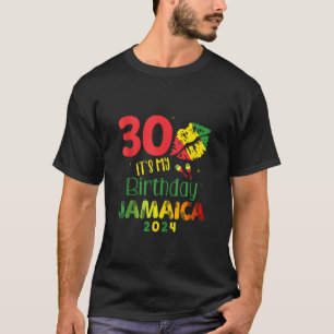 Camiseta Aniversário Jamaica Girl aniversário de 30 anos 20