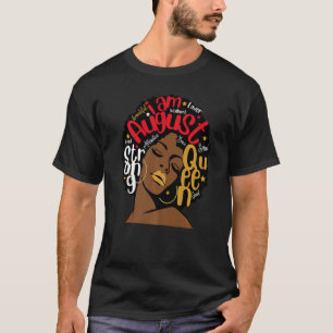 Camiseta Aniversário Lábios Vermelhos Melanin Leo Virgo I A