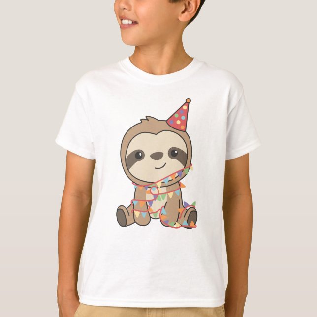 Camiseta Aniversário Lama Para Crianças Um T-Shirt (Frente)