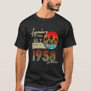 Camiseta Aniversário Legendário Desde Julho De 1958