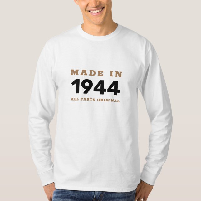 Camiseta Aniversário Marcante Manga Longa (Frente)