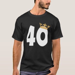 Camiseta Aniversário, Meninas 49ª Festa, Coroa De Quarenta 