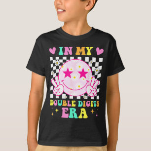 Camiseta Aniversário na era dos dois dígitos rosto feliz pa