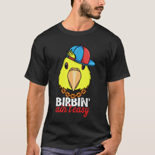 Camiseta Aniversário não é fácil, papagaio duplo.