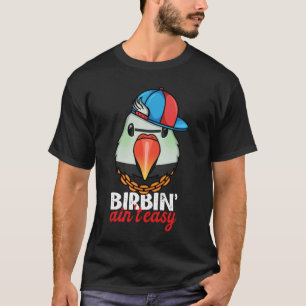 Camiseta Aniversário não é fácil papagaio eu bigode periqui