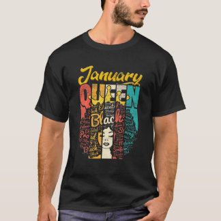 Camiseta Aniversário Nascer Da Rainha Junta Em Janeiro Meni