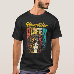 Camiseta Aniversário Nascer Da Rainha No Dia Junho Em Novem