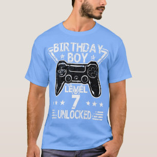 Camiseta Aniversário Nível 7 Vídeo de Aniversário do 7 Desb