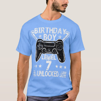Camiseta Aniversário Nível 7 Vídeo de Aniversário do 7 Desb