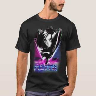 Camiseta Aniversário Oferece Alita Batalha Angel Presente P