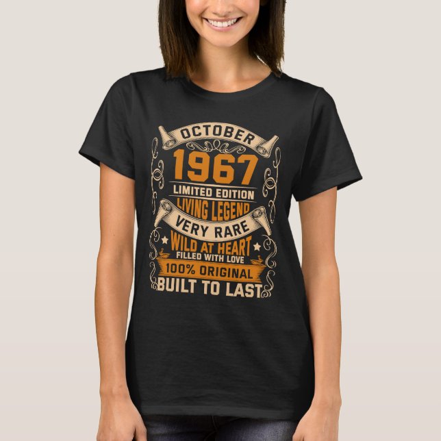 Camiseta Aniversário original de outubro de 1967 (Frente)