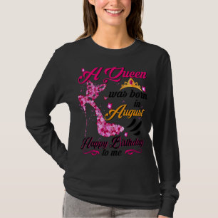 Camiseta Aniversário Para Mulheres Negras Queens São Nascer