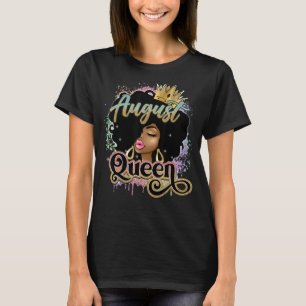 Camiseta Aniversário Para Mulheres Rainha Negra