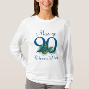 Camiseta Aniversário personalizado de 90 anos de 90