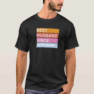 Camiseta Aniversário personalizado de casamento do marido