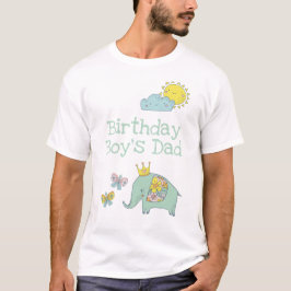 Camiseta Aniversário Personalizável de Elefante e Borboleta
