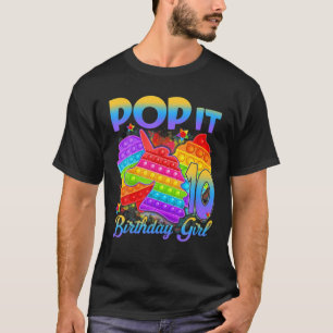 Camiseta Aniversário Pop De 10 Anos De Idade Pop De 10 Ano