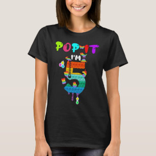 Camiseta Aniversário Pop É Eu Tenho 5 Anos 5 de Brinquedo D