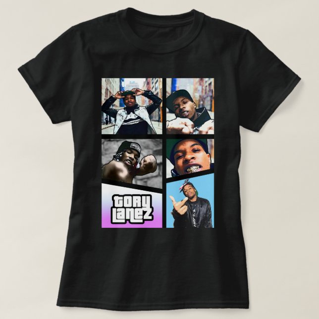 Camiseta Aniversário Presente Tory Lanez Grand Thief Auto (Frente do Design)