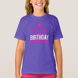 Camiseta Aniversário Princesa Tiara T-Shirt