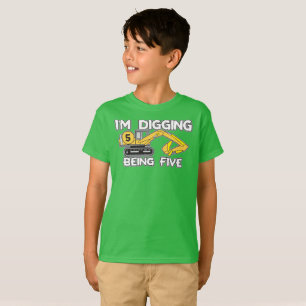 Camiseta Aniversário que do miúdo o quinto eu estou