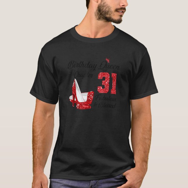 Camiseta Aniversário Rainha Capítulo 31 Fabuloso E Abençoad (Frente)