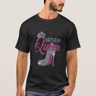 Camiseta Aniversário Rainha do Alto Inferno Bling Rhineston
