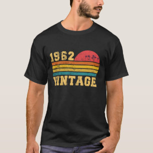 Camiseta Aniversário Retro Vintage Pôr do Sol 1962