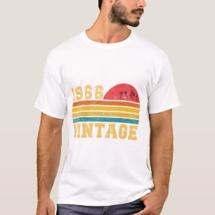 Camiseta Aniversário Retro Vintage Pôr do Sol 1966