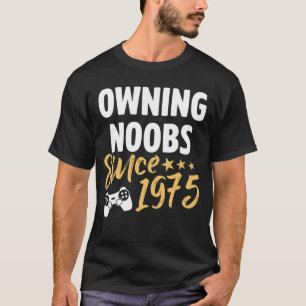 Camiseta Aniversário s 1975 Meninas Meninos Gamer Presentes