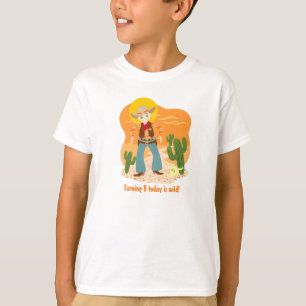 Camiseta Aniversário selvagem do vaqueiro