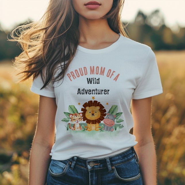 Camiseta Aniversário Selvagem Selvagem Safari (Criador carregado)
