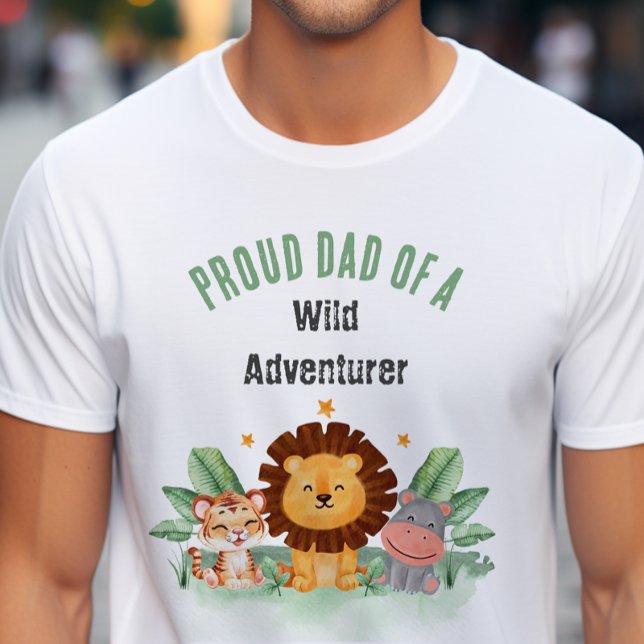 Camiseta Aniversário Selvagem Selvagem Safari (Criador carregado)