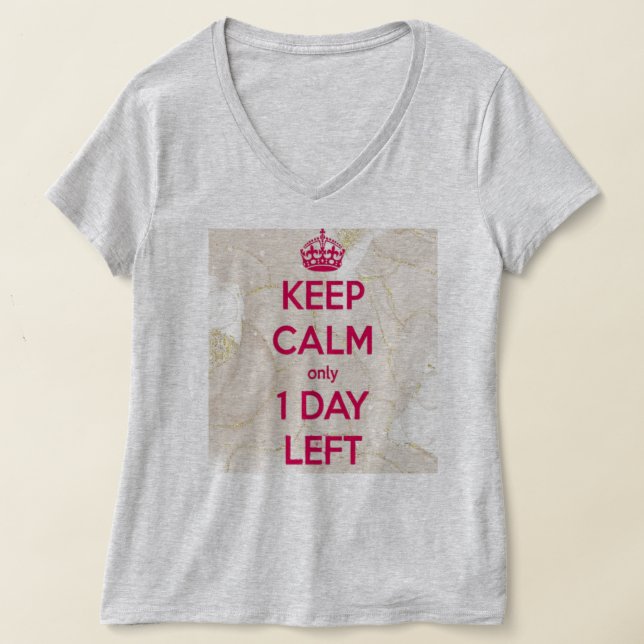 Camiseta Aniversário Shenanigans em Estilo: "Manter Calmo"  (Postura )