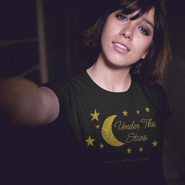 Camiseta Aniversário sob as Estrelas (Criador carregado)
