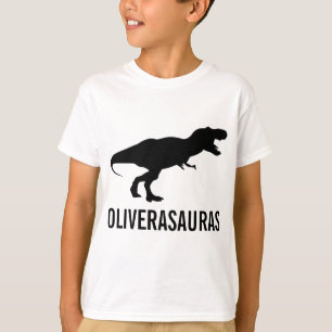Camiseta Aniversário - Tee do Dinossauro Personalizado