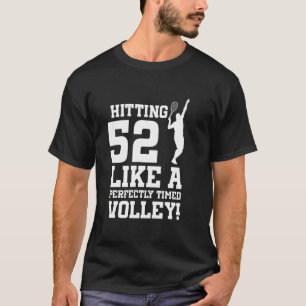 Camiseta Aniversário, Tênis, 52 Anos, Jogador De Tênis Bi
