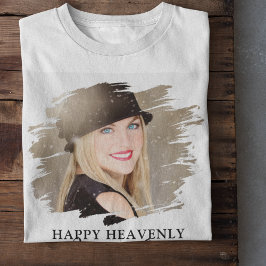 Camiseta Aniversário Tributo Foto Memorial T-Shirt