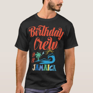 Camiseta Aniversário Tripulação Jamaica 2023 Férias Familia
