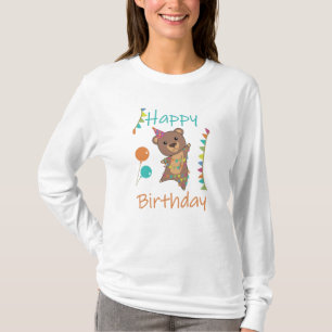 Camiseta Aniversário Único Deseja Feliz Aniversário Para Vo