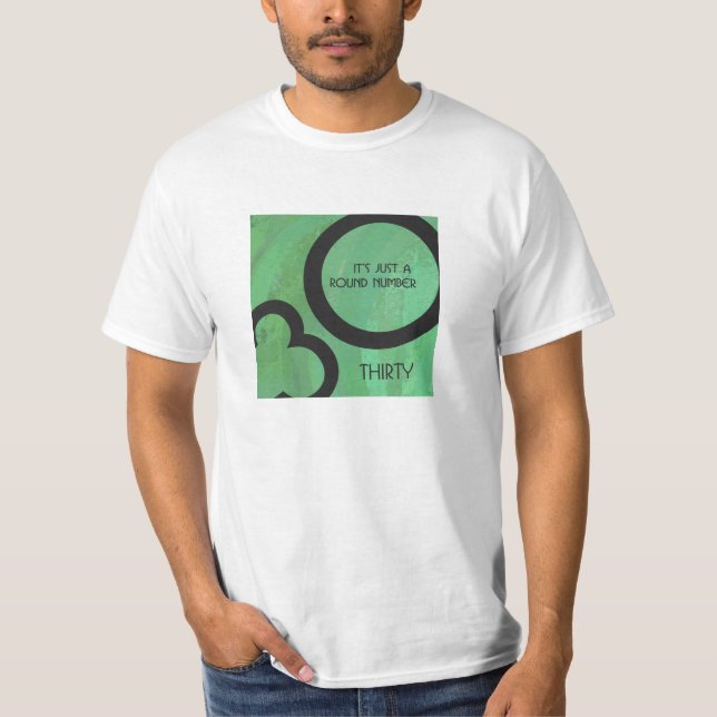 Camiseta Aniversário verde de 30 décadas (Frente)