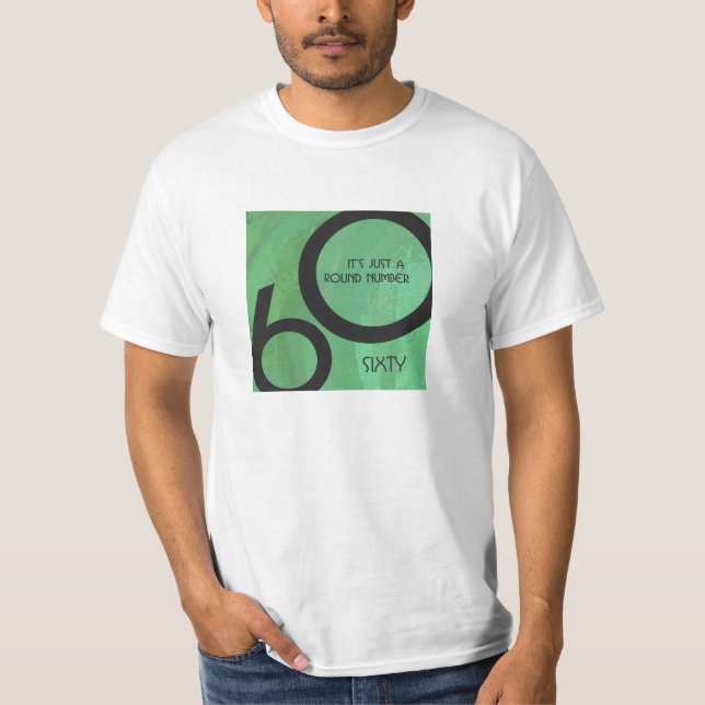 Camiseta Aniversário verde de 60 décadas (Frente)