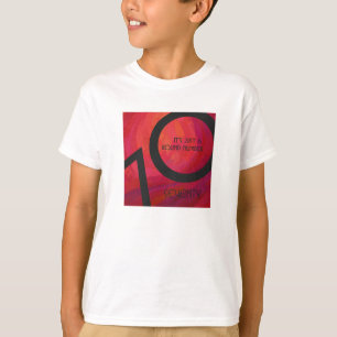 Camiseta Aniversário Vermelho de 70 Décadas