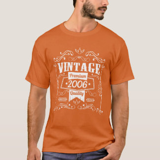 Camiseta Aniversário Vintage 2006 Amigo Vintage