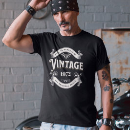 Camiseta Aniversário Vintage Qualquer Ano